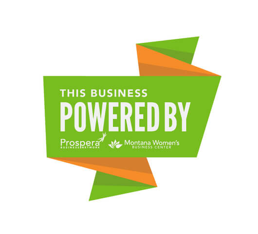 Logo for a Business Powered By Montana Women's Business Center and Prospera